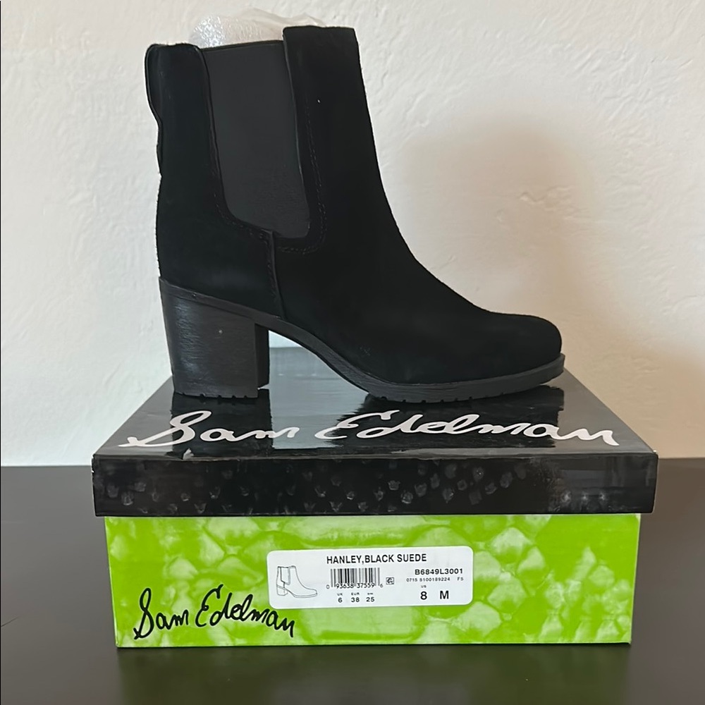 Sam Edelman Black Suede Women's Boots